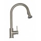 Baterie bucatarie MIXXUS SUS-014-A din otel inoxidabil, Monocomanda, Racorduri incluse