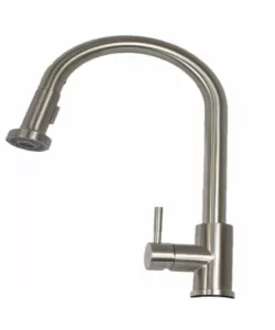 Baterie bucatarie MIXXUS SUS-014-A din otel inoxidabil, Monocomanda, Racorduri incluse