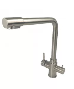 Baterie bucatarie MIXXUS SUS-021 din otel inoxidabil, Monocomanda, Racorduri incluse