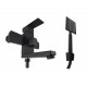 Baterie cada MIXXUS KUB-009 (EURO) BLACK din otel inoxidabil, Monocomanda, Furtun dus 150cm
