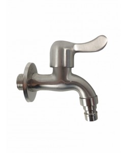 Baterie lavoar apa rece MIXXUS BIB-02 din otel inoxidabil, Monocomanda, Racorduri incluse