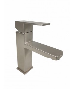 Baterie lavoar MIXXUS KUB-001 din otel inoxidabil, Monocomanda, Racorduri incluse