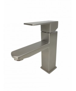 Baterie lavoar MIXXUS KUB-001 din otel inoxidabil, Monocomanda, Racorduri incluse
