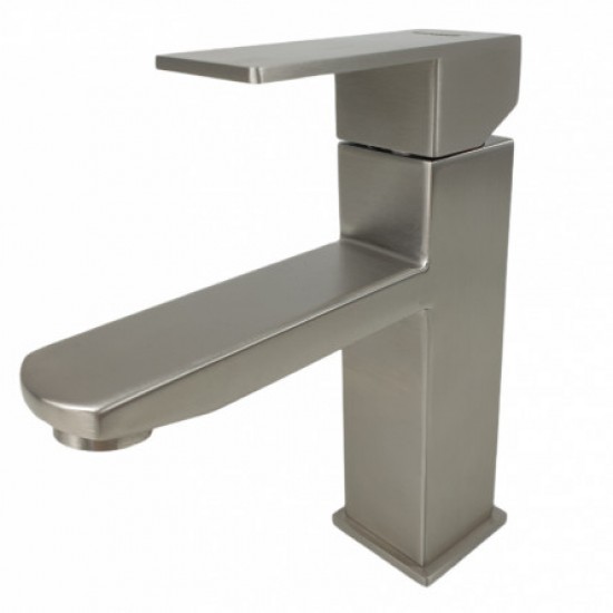 Baterie lavoar MIXXUS KUB-001 din otel inoxidabil, Monocomanda, Racorduri incluse