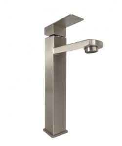 Baterie lavoar MIXXUS KUB-001-HIGH din otel inoxidabil, Monocomanda, Racorduri incluse