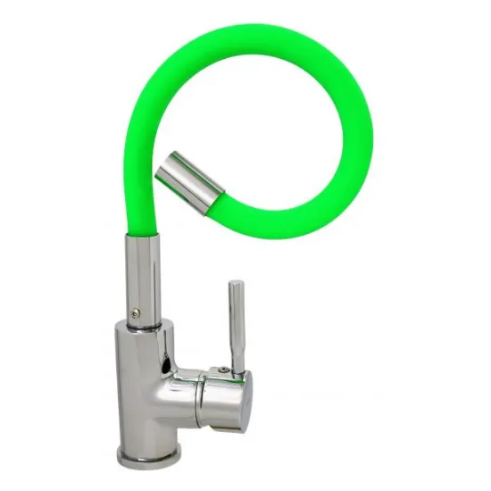 Baterie lavoar TR4451-XI-KGREEN TRIGOR, Monocomanda, cartus ceramic 40mm, Racorduri incluse