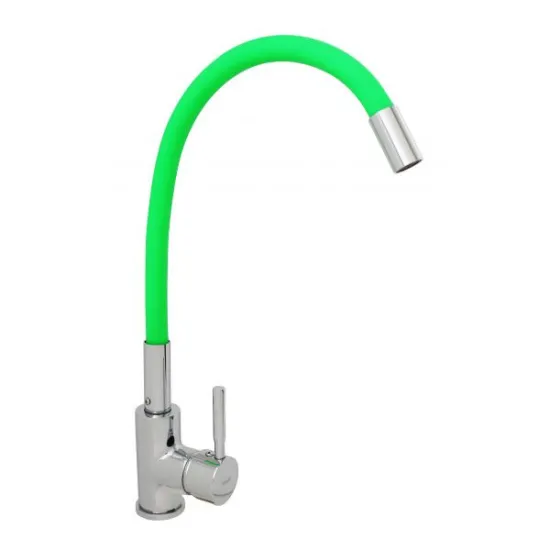 Baterie lavoar TR4451-XI-KGREEN TRIGOR, Monocomanda, cartus ceramic 40mm, Racorduri incluse