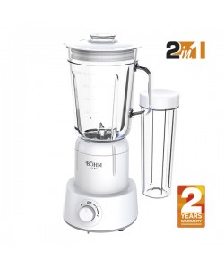 Blender 2 în 1 cu cupe din plastic și sticlă, 350 W , Material Fără BPA, BÖHM BM5010