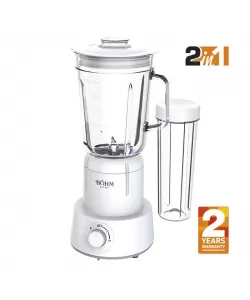 Blender 2 în 1 cu cupe din plastic și sticlă, 350 W , Material Fără BPA, BÖHM BM5010 Blender 2 în 1 cu cupe din plastic și sticlă, 350 W , Material Fără BPA, BÖHM BM5010