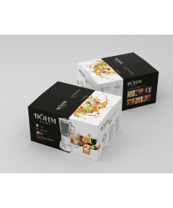 Blender 2 în 1 cu cupe din plastic și sticlă, 350 W , Material Fără BPA, BÖHM BM5010