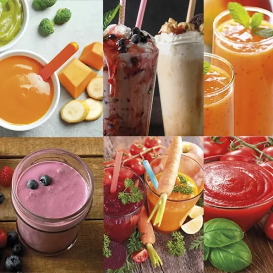 Blender 2 în 1 cu cupe din plastic și sticlă, 350 W , Material Fără BPA, BÖHM BM5010