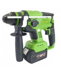 Bormasina cu acumulator, Procraft PHA20 20V, 4 Ah, 1400 Rpm, 4500 percutii, Brushless, SDS