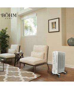 Calorifer electric cu ulei BOH-29 BÖHM, 8 elementi , 3 trepte de putere 800/1200/2000 W, termostat