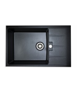 Chiuveta de bucatarie Elefant Premium Roma Negru metalic, 775x495 mm