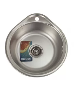 Chiuveta de bucatarie inox rotunda, MIXXUS Z4843-08-180MD