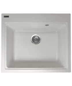 Chiuvetă din compozit de granit pentru bucătărie Alb ELEFANT PREMIUM 5852 VESTA Chiuvetă din compozit de granit pentru bucătărie Alb ELEFANT PREMIUM 5852 VESTA