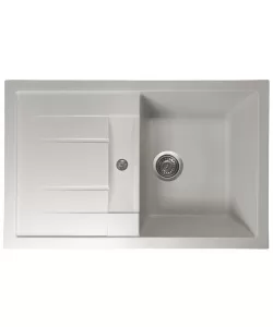 Chiuvetă din compozit de granit pentru bucătărie Alb ELEFANT PREMIUM 7850 TROYA Chiuvetă din compozit de granit pentru bucătărie Alb ELEFANT PREMIUM 7850 TROYA