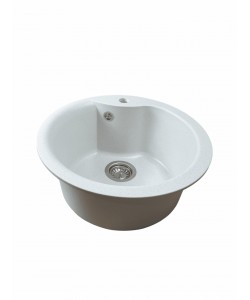 Chiuvetă din compozit de granit pentru bucătărie Alb ELEFANT PREMIUM 480 TURAS