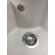 Chiuvetă din compozit de granit pentru bucătărie Alb ELEFANT PREMIUM 480 TURAS