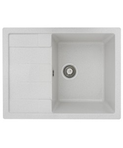 Chiuvetă din compozit de granit pentru bucătărie Alb ELEFANT PREMIUM 6650 INTENSO