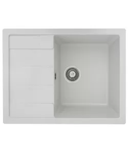 Chiuvetă din compozit de granit pentru bucătărie Alb ELEFANT PREMIUM 6650 INTENSO Chiuvetă din compozit de granit pentru bucătărie Alb ELEFANT PREMIUM 6650 INTENSO