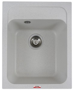 Chiuvetă din compozit de granit pentru bucătărie Alb ELEFANT PREMIUM 4050 KORRADO