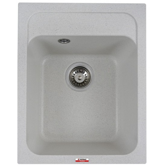 Chiuvetă din compozit de granit pentru bucătărie Alb ELEFANT PREMIUM 4050 KORRADO
