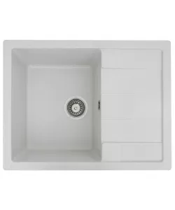 Chiuvetă din compozit de granit pentru bucătărie Alb ELEFANT PREMIUM 6650 INTENSO Chiuvetă din compozit de granit pentru bucătărie Alb ELEFANT PREMIUM 6650 INTENSO