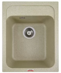Chiuvetă din compozit de granit pentru bucătărie Bej ELEFANT PREMIUM 4050 KORRADO Chiuvetă din compozit de granit pentru bucătărie Bej ELEFANT PREMIUM 4050 KORRADO