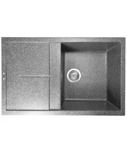 Chiuvetă din compozit de granit pentru bucătărie Grafit ELEFANT PREMIUM 7850 SELENA Chiuvetă din compozit de granit pentru bucătărie Grafit ELEFANT PREMIUM 7850 SELENA