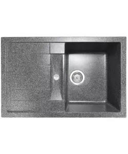 Chiuvetă din compozit de granit pentru bucătărie grafit ELEFANT PREMIUM 7850 TROYA Chiuvetă din compozit de granit pentru bucătărie grafit ELEFANT PREMIUM 7850 TROYA