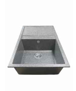 Chiuvetă din compozit de granit pentru bucătărie Grafit ELEFANT PREMIUM 7850 SELENA Chiuvetă din compozit de granit pentru bucătărie Grafit ELEFANT PREMIUM 7850 SELENA