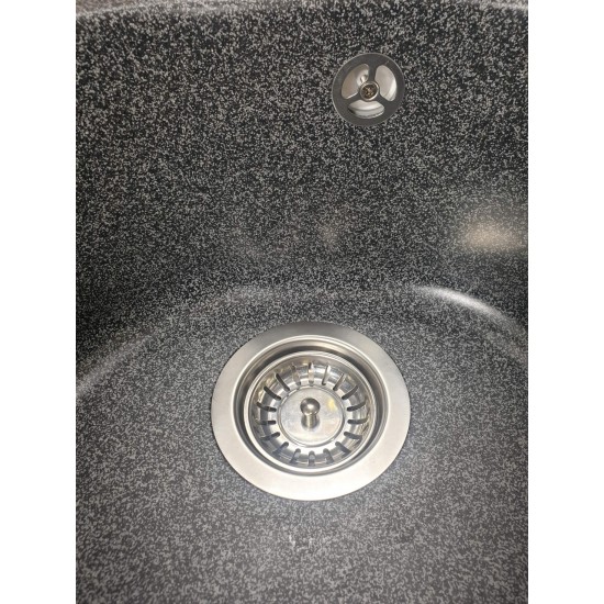 Chiuvetă din compozit de granit pentru bucătărie Grafit ELEFANT PREMIUM 510 LUNA
