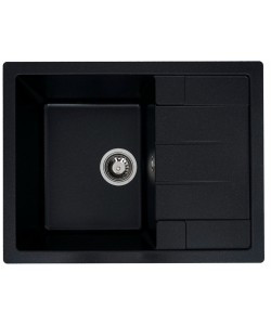 Chiuvetă din compozit de granit pentru bucătărie negru metalic ELEFANT PREMIUM 6650 INTENSO