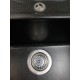 Chiuvetă din compozit de granit pentru bucătărie negru metalic ELEFANT PREMIUM 7850 TROYA