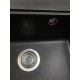 Chiuvetă din compozit de granit pentru bucătărie Negru metalic ELEFANT PREMIUM 5852 VESTA