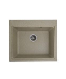 Chiuvetă din compozit de granit pentru bucătărie Nisip bej ELEFANT PREMIUM 5852 VESTA