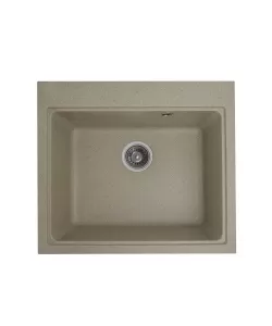 Chiuvetă din compozit de granit pentru bucătărie Nisip bej ELEFANT PREMIUM 5852 VESTA Chiuvetă din compozit de granit pentru bucătărie Nisip bej ELEFANT PREMIUM 5852 VESTA