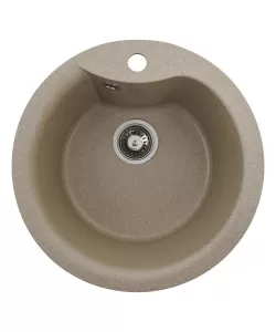 Chiuvetă din compozit de granit pentru bucătărie nisip bej ELEFANT PREMIUM 480 TURAS Chiuvetă din compozit de granit pentru bucătărie nisip bej ELEFANT PREMIUM 480 TURAS