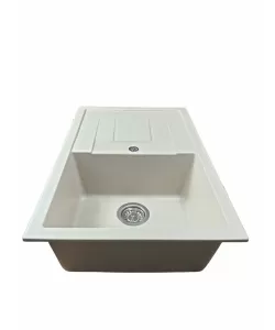 Chiuvetă din compozit de granit pentru bucătărie Safari bej ELEFANT PREMIUM 7850 TROYA Chiuvetă din compozit de granit pentru bucătărie Safari bej ELEFANT PREMIUM 7850 TROYA