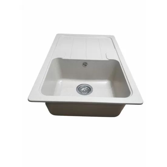 Chiuvetă din compozit de granit pentru bucătărie Safari bej ELEFANT PREMIUM 7850 VERONA Chiuvetă din compozit de granit pentru bucătărie Safari bej ELEFANT PREMIUM 7850 VERONA