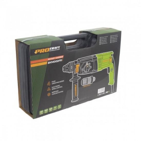 Ciocan Rotopercutor Procraft BH1400DFR Industrial, 2.6J, 1400 W, 1250 rpm Ciocan Rotopercutor Procraft BH1400DFR Industrial, 2.6J, 1400 W, 1250 rpm