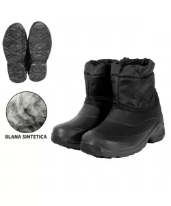 Cizme din PVC barbati TOURIST BLACK/BLACK SET 10 PERECHI, Impermeabile, Antiderapante, Captusite cu blana sintetica