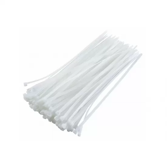 Colier plastic alb, 8x400,100 bucati, VARGO V-701281 Colier plastic alb, 8x400,100 bucati, VARGO V-701281