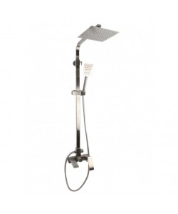 Coloana de dus Mixxus AMA-009-J, 120 cm baterie si para, monocomanda, furtun flexibil