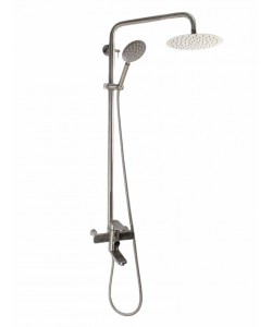Coloana de dus Mixxus AVA-009-J, 120 cm baterie si para, monocomanda, furtun flexibil