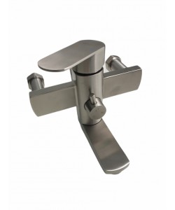 Coloana de dus Mixxus AVA-009-J, 120 cm baterie si para, monocomanda, furtun flexibil