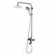 Coloana de dus Mixxus AVA-009-J, 120 cm baterie si para, monocomanda, furtun flexibil