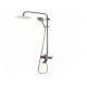 Coloana de dus Mixxus AVA-009-J, 120 cm baterie si para, monocomanda, furtun flexibil