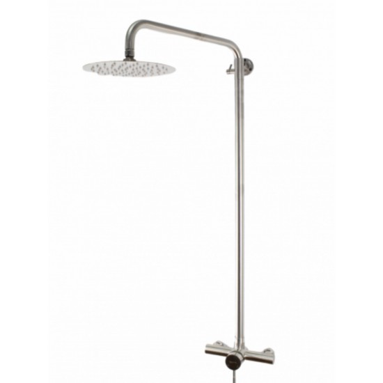 Coloana de dus Mixxus EKA-003-J, 120 cm baterie si para, monocomanda, furtun flexibil